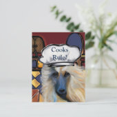 Carte Postale Hound afghan (Debout devant)