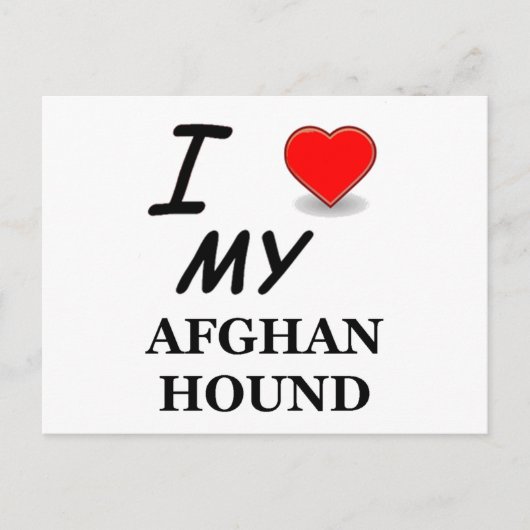 Carte Postale hound afghan (Devant)