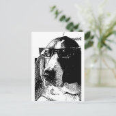 Carte Postale Hound basset RE-cool (Debout devant)