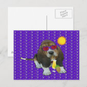 Carte postale Hound Sheldon Heure d'été (Devant / Derrière)
