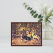 Carte Postale Hounds Par Alexandre Gabriel Decamps (Debout devant)