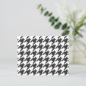 Carte Postale Houndstooth gris foncé (Debout devant)