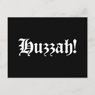 Carte Postale Hourra ! {Typographie Médiévale}