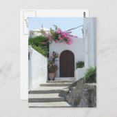 Carte Postale House de Lindos de capitaine (Devant / Derrière)