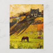 Carte Postale House on the Hill and Horse in the Pasture (Devant)