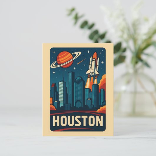 Carte postale HOUSTON (Debout devant)