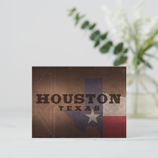 Carte postale Houston (Debout devant)