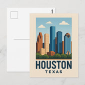 Carte postale HOUSTON (Devant / Derrière)