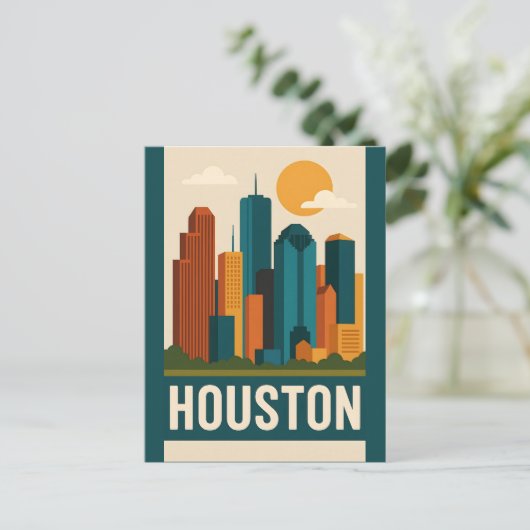 Carte postale HOUSTON (Debout devant)