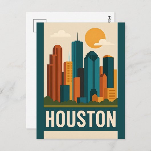 Carte postale HOUSTON (Devant / Derrière)