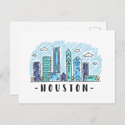 Carte Postale Houston (Devant / Derrière)