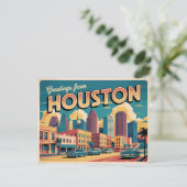 Carte postale Houston (Debout devant)