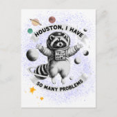Carte Postale Houston, J'Ai Tant De Problèmes (Devant)