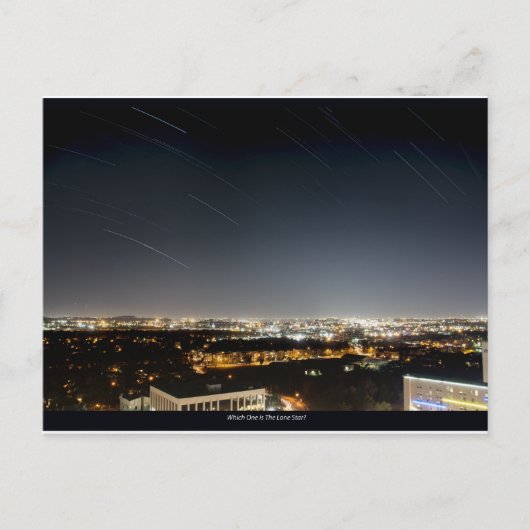Carte Postale Houston Star Trails (Devant)