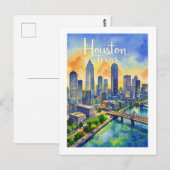 Carte postale Houston Texas (Devant / Derrière)