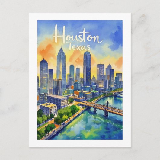 Carte postale Houston Texas (Devant)