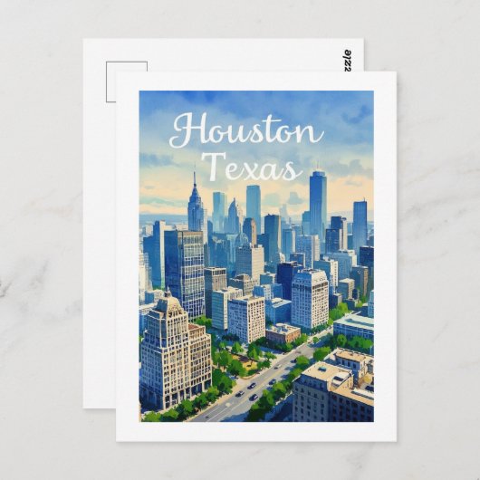 Carte postale Houston Texas (Devant / Derrière)