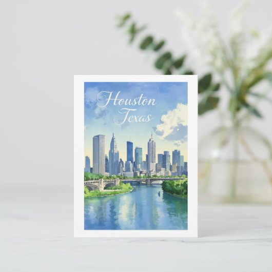 Carte postale Houston Texas (Debout devant)