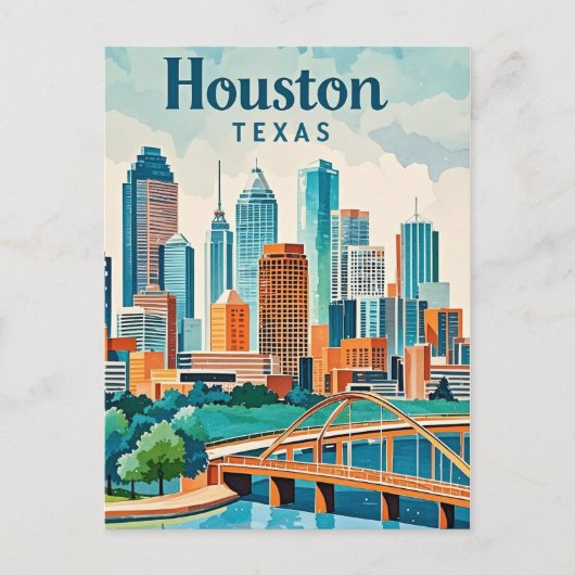 Carte postale Houston Texas (Devant)