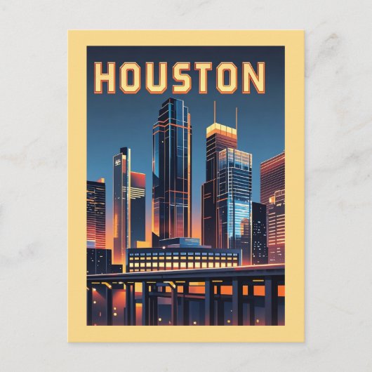 Carte postale Houston Texas (Devant)