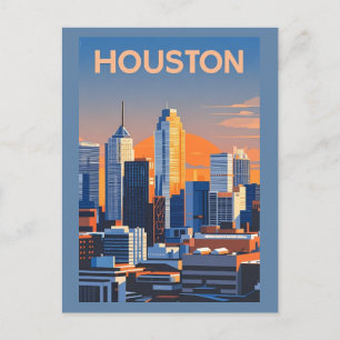 Carte postale Houston Texas