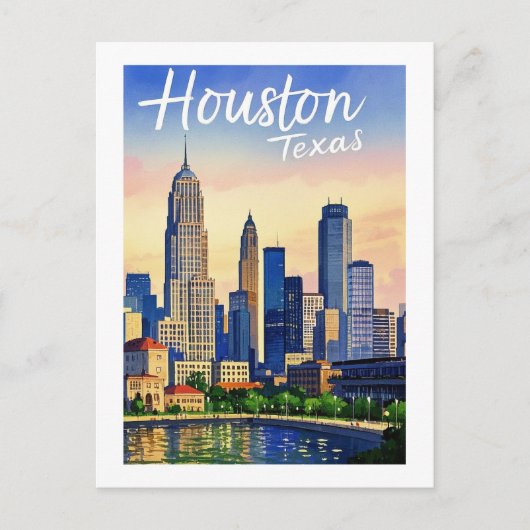 Carte postale Houston Texas (Devant)