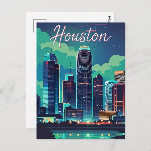 Carte postale Houston Texas (Devant / Derrière)
