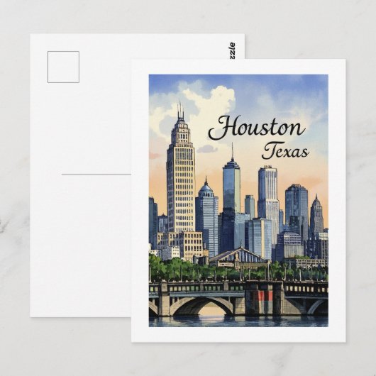 Carte postale Houston Texas (Devant / Derrière)