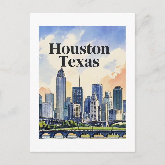 Carte postale Houston Texas (Devant)