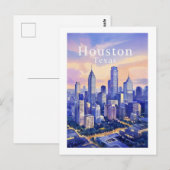 Carte postale Houston Texas (Devant / Derrière)