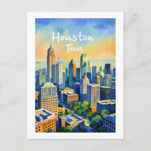 Carte postale Houston Texas (Devant)