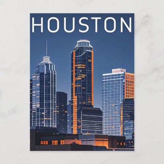 Carte postale Houston Texas (Devant)