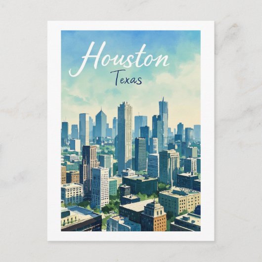 Carte postale Houston Texas (Devant)
