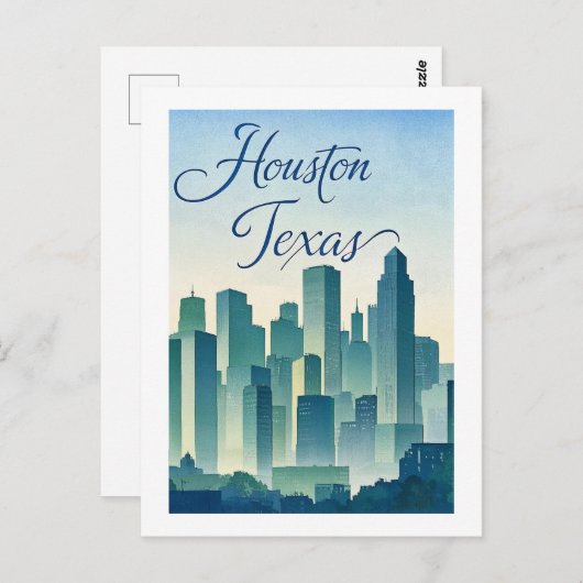 Carte postale Houston Texas (Devant / Derrière)