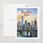 Carte postale Houston Texas (Devant / Derrière)