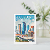Carte postale Houston Texas (Debout devant)