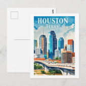 Carte postale Houston Texas (Devant / Derrière)