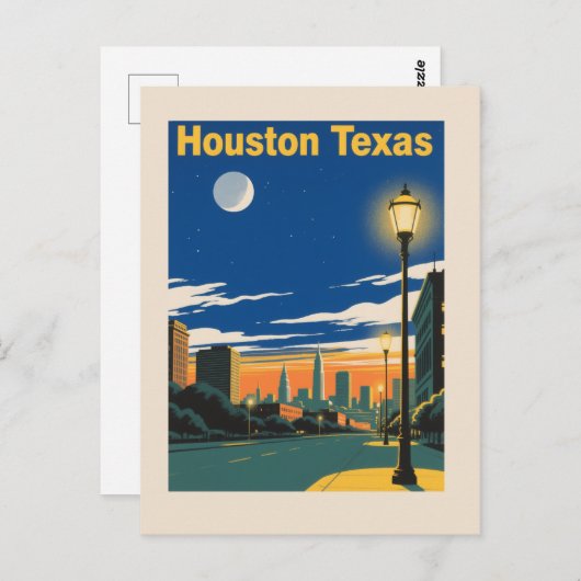 Carte Postale Houston Texas (Devant / Derrière)