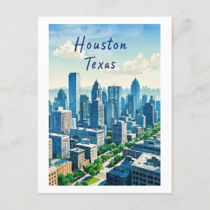 Carte postale Houston Texas