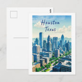 Carte postale Houston Texas (Devant / Derrière)