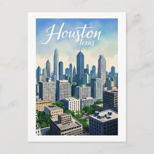 Carte postale Houston Texas (Devant)