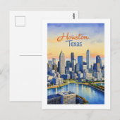 Carte postale Houston Texas (Devant / Derrière)