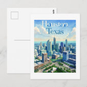 Carte postale Houston Texas (Devant / Derrière)