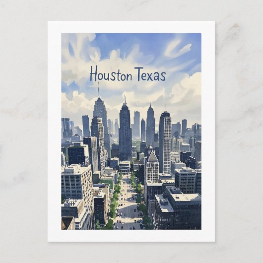 Carte postale Houston Texas (Devant)