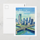 Carte postale Houston Texas (Devant / Derrière)
