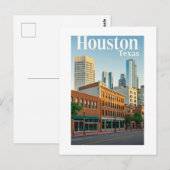 Carte postale Houston Texas (Devant / Derrière)