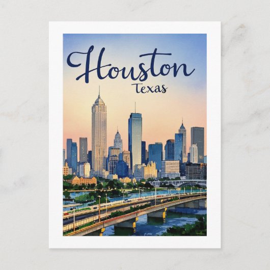 Carte postale Houston Texas (Devant)