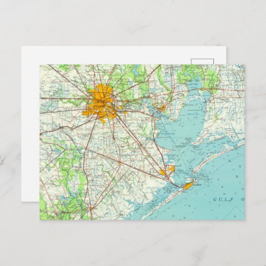 Carte postale Houston Texas (Devant / Derrière)