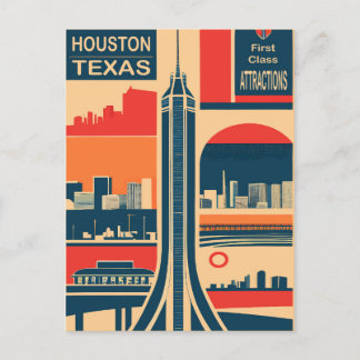 Carte Postale Houston, Texas, Attractions Touristiques, Voyage
