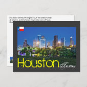 Carte Postale Houston, Texas, États-Unis (Devant / Derrière)